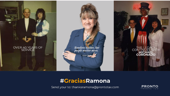 Honoring a Legacy: Ramona Coronado’s Retirement and the Future of Pronto Income Tax